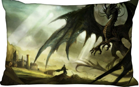 Dark Dragon Pillow Case