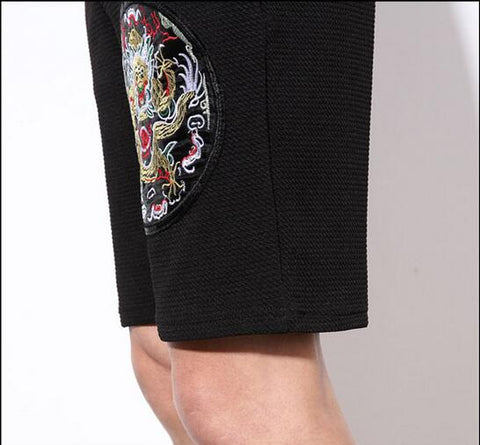 Dragon Embroidery Shorts