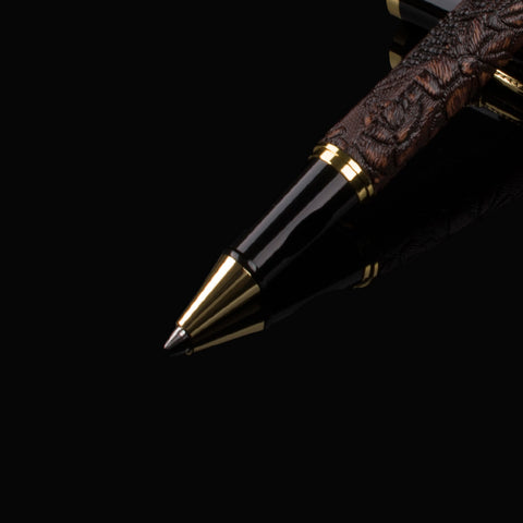 Brown Pen Dragon Pattern