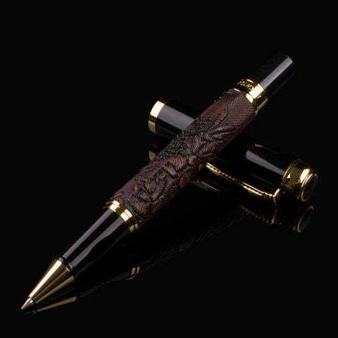 Brown Pen Dragon Pattern