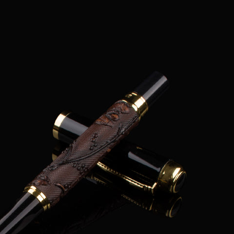 Brown Pen Dragon Pattern