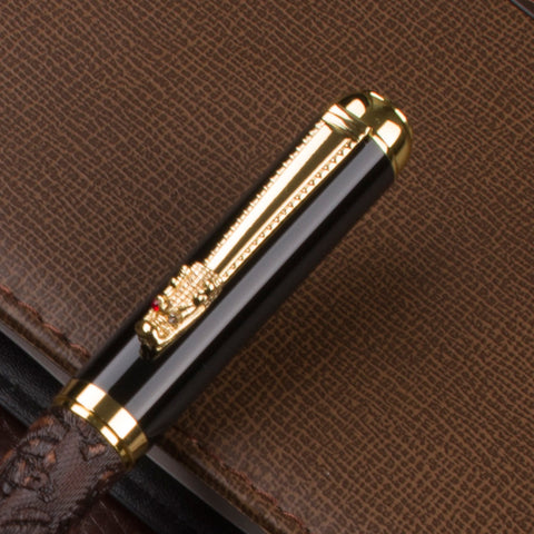 Brown Pen Dragon Pattern