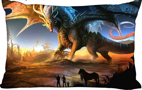 Dark Dragon Pillow Case