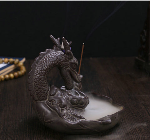 Ceramic Dragon Incense Burner