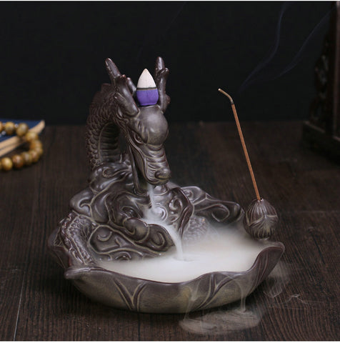 Ceramic Dragon Incense Burner