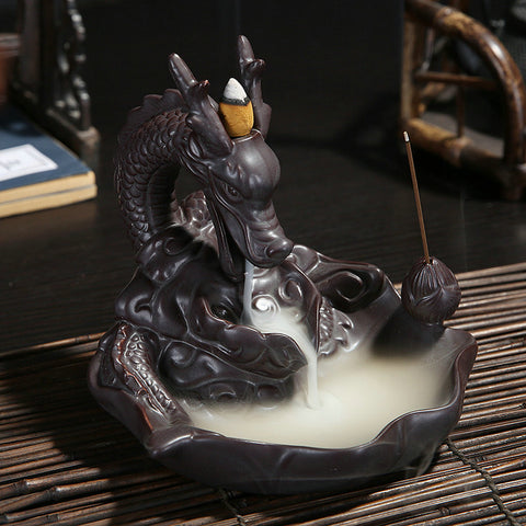 Ceramic Dragon Incense Burner