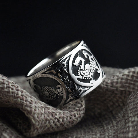 Classic Dragon Silver Ring