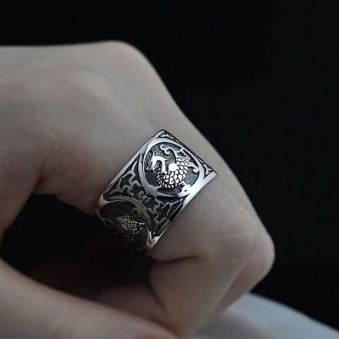 Classic Dragon Silver Ring