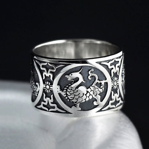 Classic Dragon Silver Ring