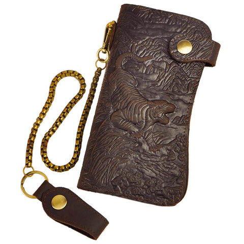 Dragon Pattern Leather Wallet
