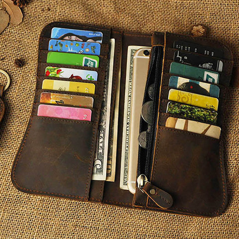 Dragon Pattern Leather Wallet