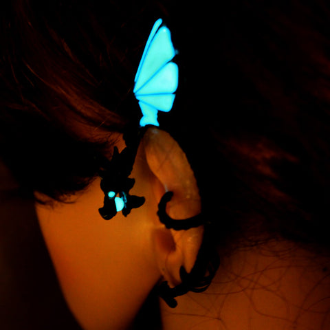 Glow in the Dark Dragon Ear Cuff