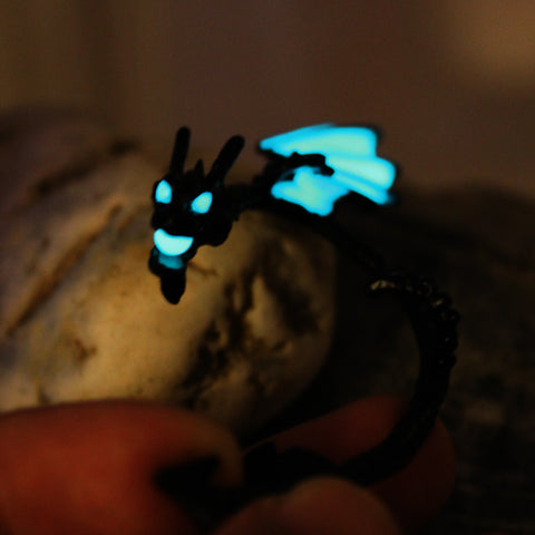 Glow in the Dark Dragon Ear Cuff