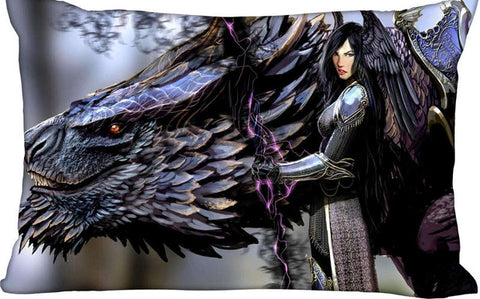Dark Dragon Pillow Case