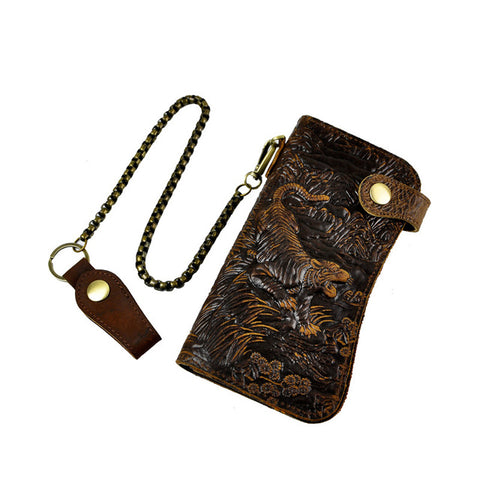 Dragon Pattern Leather Wallet